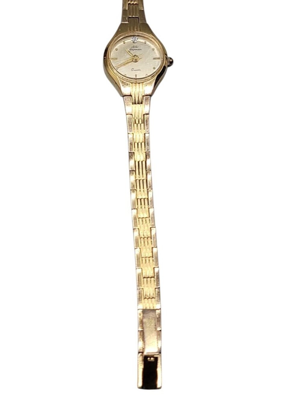 Jules Jurgensen Ladies Watch VTG 3208CH Diamond Accent 30mm Gold Plated 7" - Picture 5 of 16